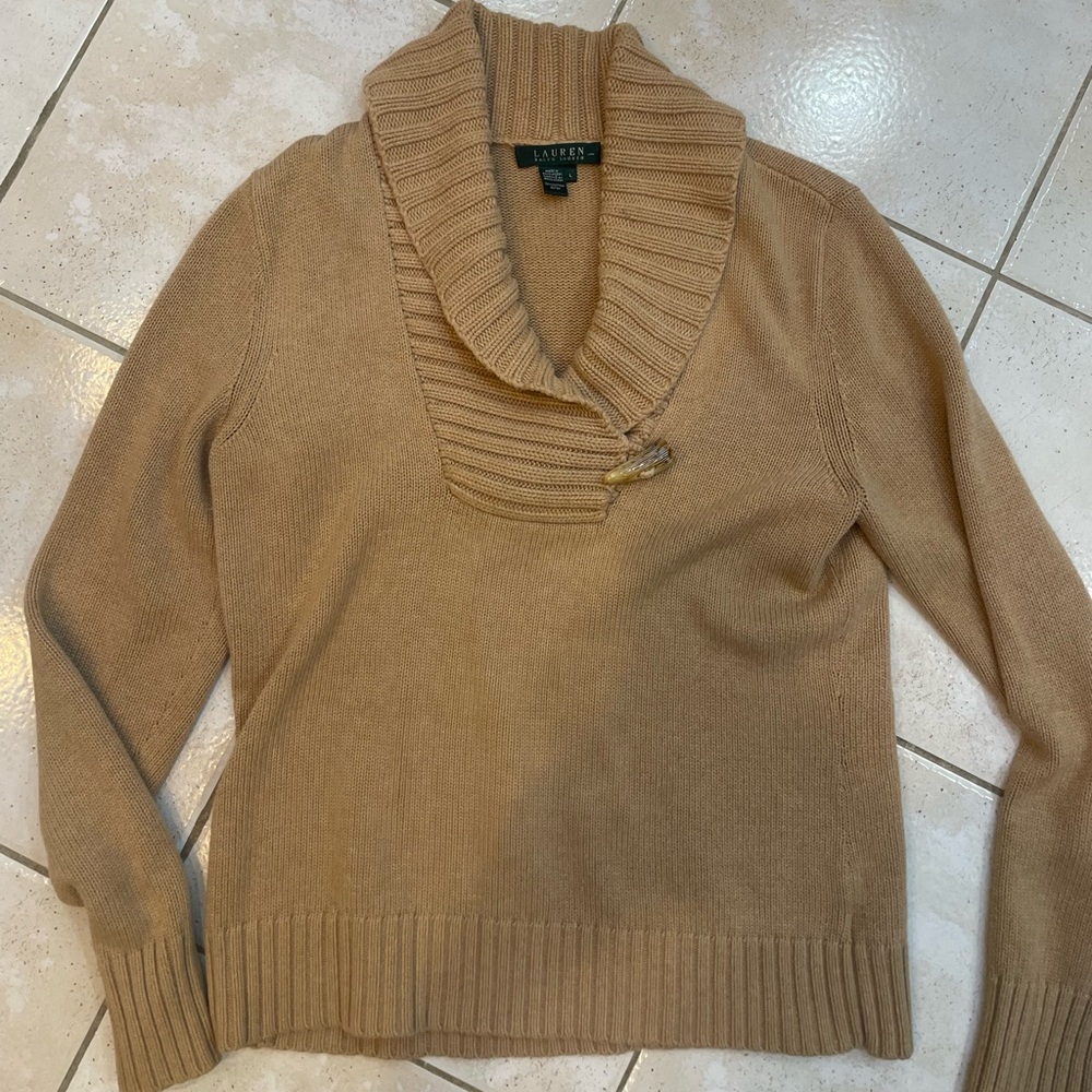 Ralph Lauren Women's Tan Sweater
